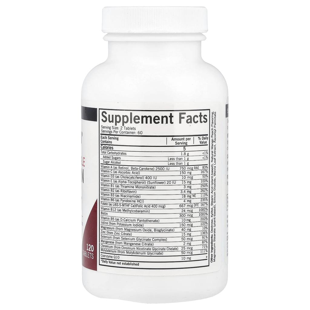 Children's Chewable Multivitamin and Mineral with 5-Mthf, 120 Tablets