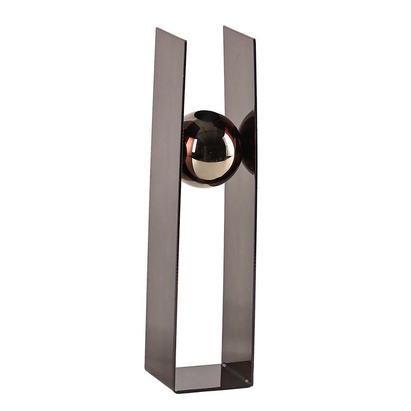 Металлические поделки Серебряный шар Геометрическая цветочная композиция Круглая ваза для цветов Квадратная коробка Искусство Круглые вазы с бусинами Домашний декор