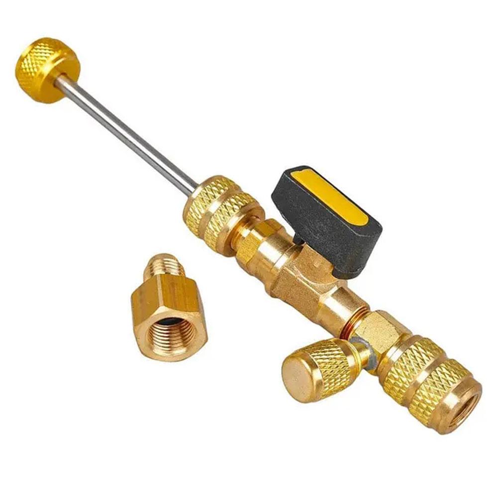 Комплект для установки сердечника 1/4" и 5/16"sae женский медный сердечник ключ инструмент для R410a R22 хладагент B9i2