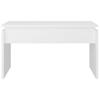  Журнальный столик, белый, 68x50x38 см, материал древесный.