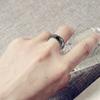 Simple Flat Magnetic Hematite Width Finger Unisex Ring