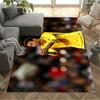 Brazilian Footballer Victory. Floor Rug Office Rug Suitable for Entryway Dormitory Outdoor Balcony Antislip Carpet Anime Office Decor