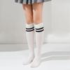 Хлопковые носки из телячьей кожи для женщин, японские носки JK, длина до колена, средние, модные, для девушек, студентов, в полоску, в стиле колледжа