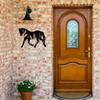 Indoor Living Room Decorative Wall Hanging - Metal Horse Wall Art with Floral Design, Elegant and Stylish Wall Décor for Home