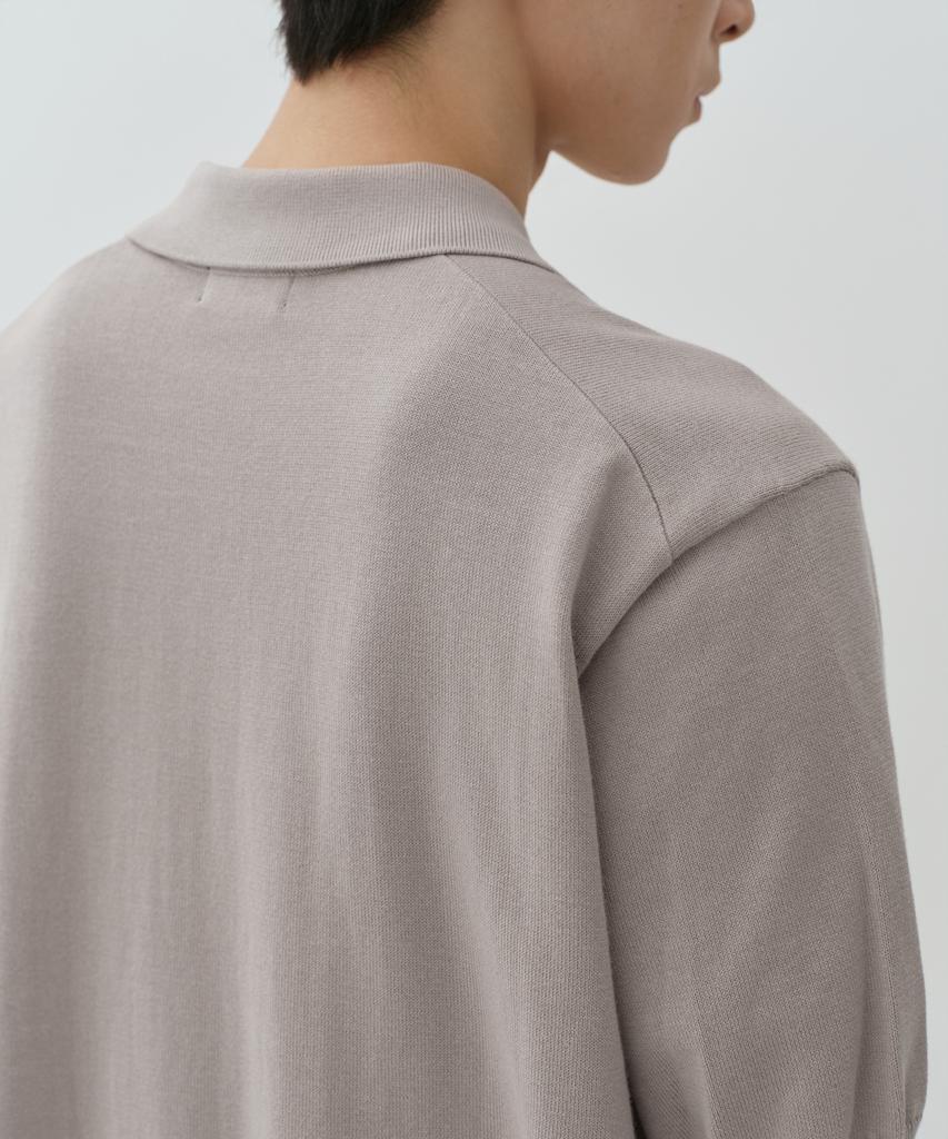 MUSINSA STANDARD Washable Supima Cotton Knitted Polo Shirt [Mushroom]