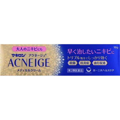 Daiichi Sankyo Healthcare Makiron Acneage Медицинский крем 18г Препараты для ран и гнойных поражений кожи Эффективность: Акне, прыщи Акне
