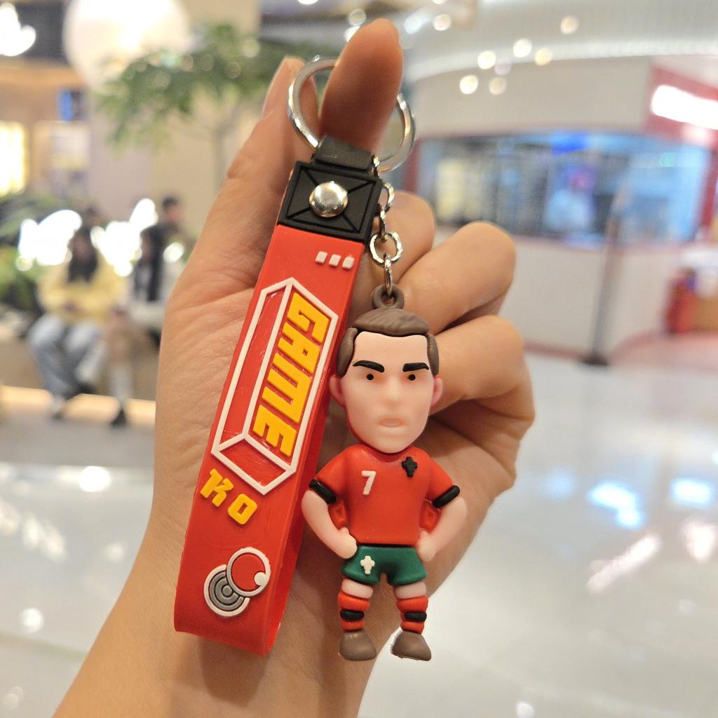 Новый мультяшный брелок-подвеска в виде спортивной звезды, персонализированная кукла в джерси, брелок для ключей, подвеска для рюкзака, маленький подарок.