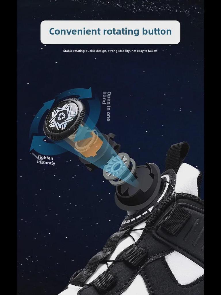 Kids’ LED Light-Up Running Shoes with Inline Skates