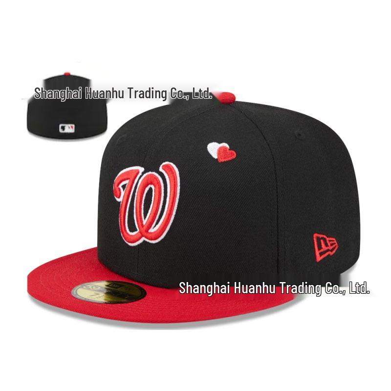 Бейсболка с прямым козырьком Washington Nationals MLB с вышивкой