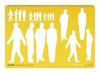 Traceease Handicap Symbol Human Template Designer  s Drafting Tools Stencils- 1