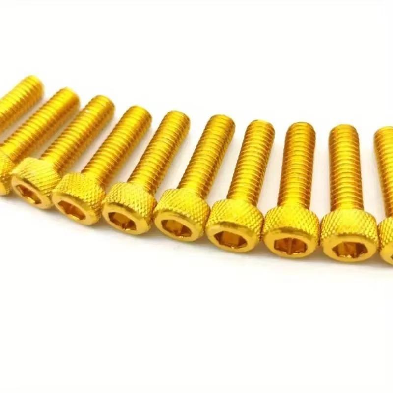 10 шт. Разноцветный Универсальный 6 мм Гоночный Мотокросс Комплект Деталей Обтекатель Питбайк Мото Крепежные Гайки Болты Аксессуары Мотоциклетный Винт