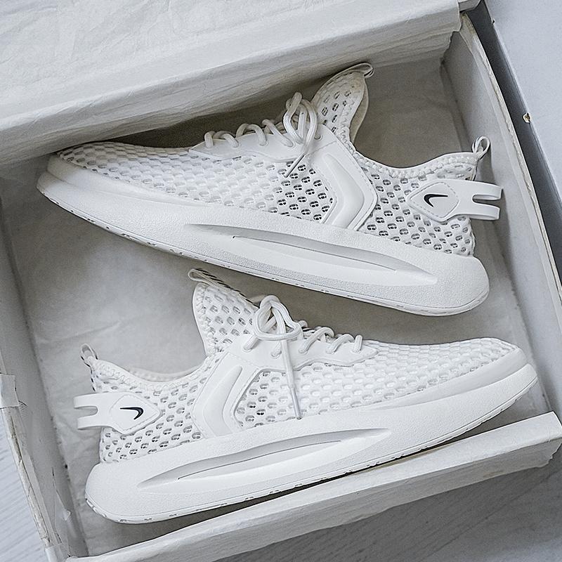 Мужская повседневная спортивная обувь, легкие кроссовки, белые уличные кроссовки с дышащей сеткой, черные кроссовки для бега, спортивные кроссовки для бега, теннисные туфли