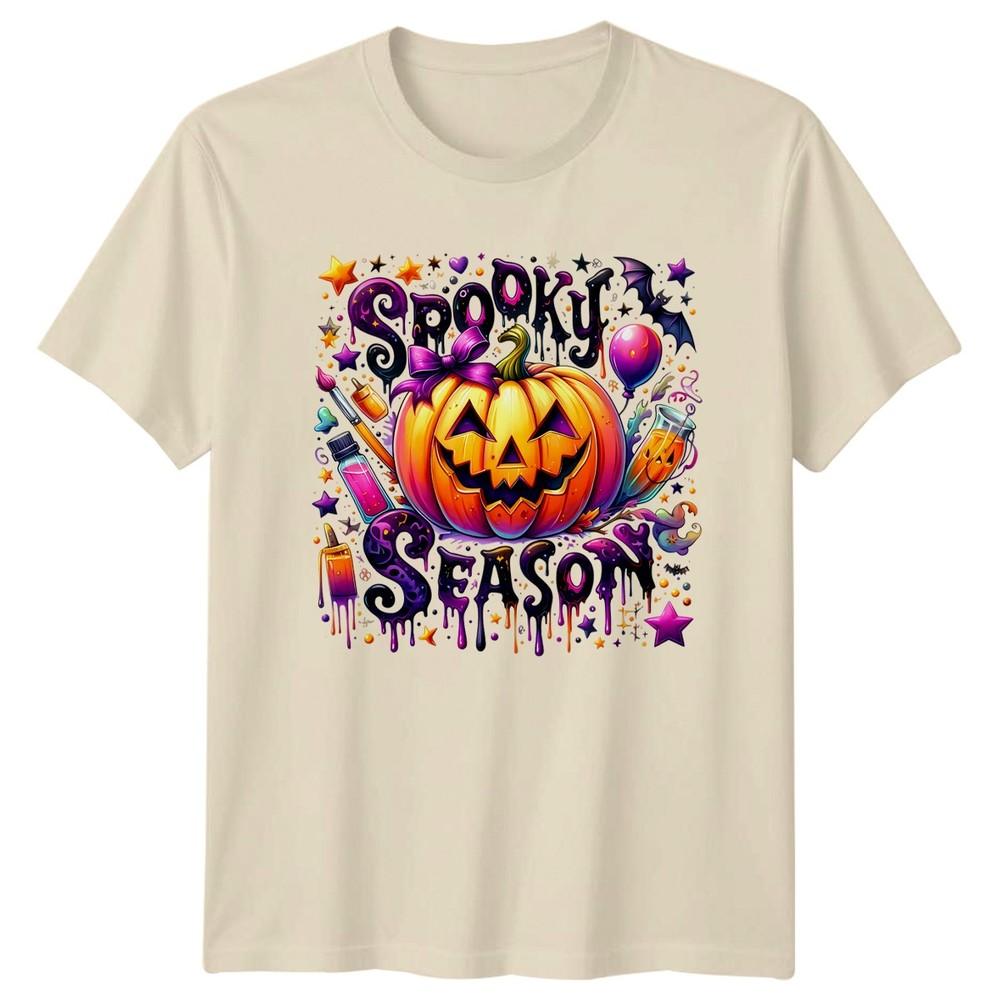 Spooky Season Halloween Holidays Pumpkin Jack O Lantern Unisex Unisex Graphic Tee
