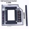 1 Комплект 2,5" SSD CD DVD в Корпус для Жесткого Диска CD-ROM Odd Optibay Пластик Алюминий Универсальный 9,5/12,7 мм SATA 3.0 Второй HDD Caddy
