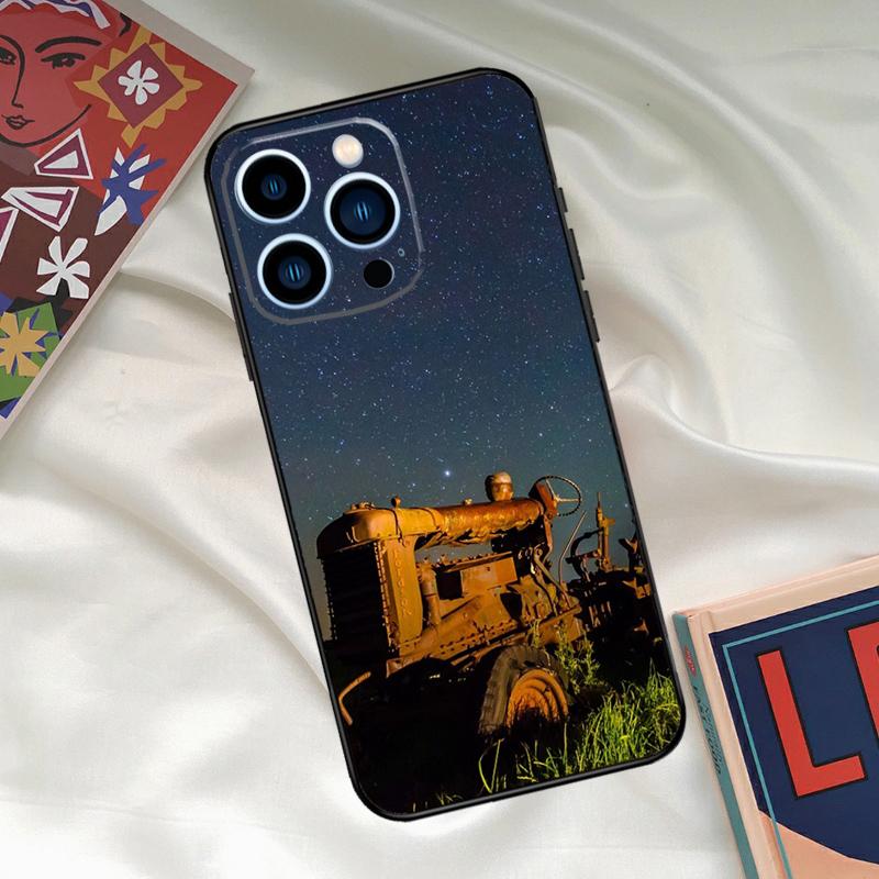 Farm Vehicle Tractor Phone Case For iPhone 15 14 12 11 13 16 17 Pro Max 15 16 Plus 13 Mini 16e 17 Air Funda Cover