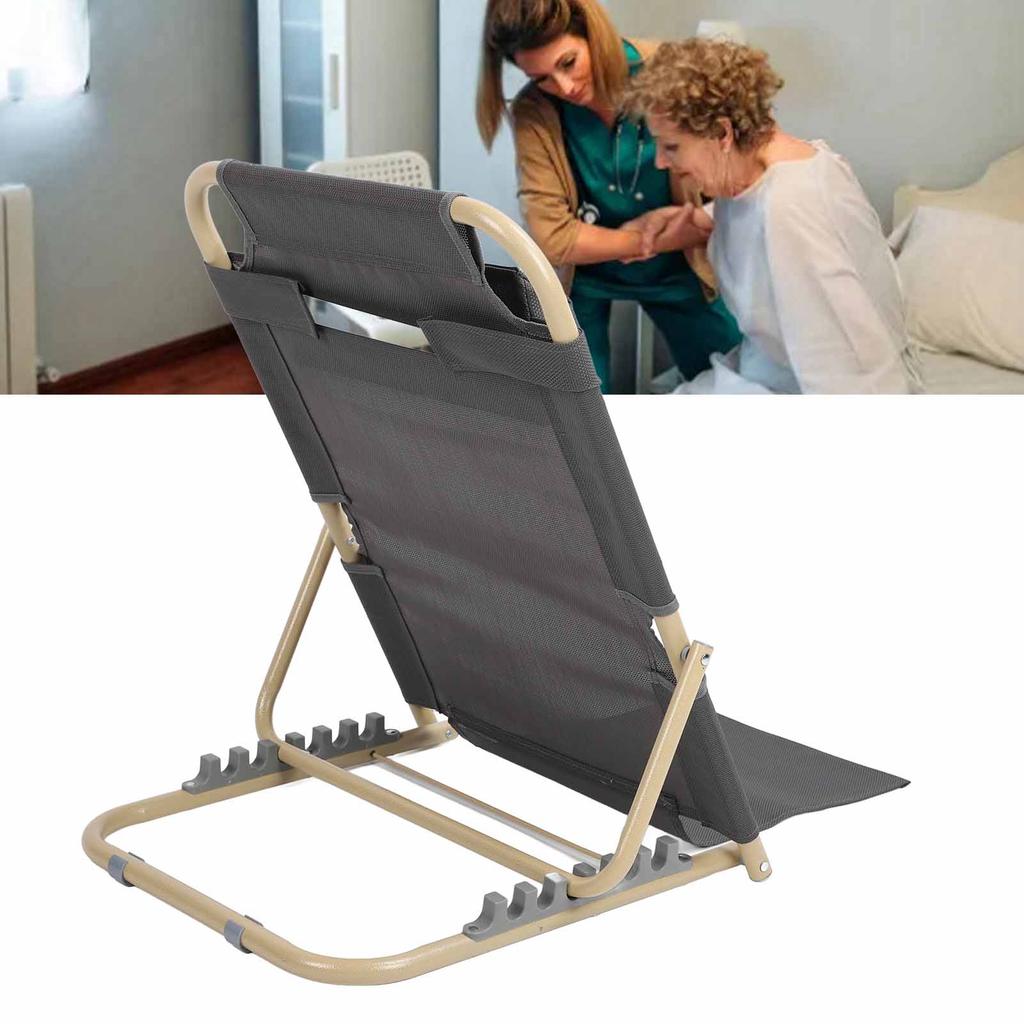 Подъемная спинка кровати, 6 регулируемых положений, складная спинка для сидения, поддержка спины для инвалидной кровати, размер L, большой, серый