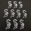 10Pcs Nail Art Rhinestones Chinese Zodiac Dragon Shiny Alloy 3D Metal Dragon Nail Accessories Women Supply