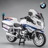1/12 BMW R1250RT-P Полицейская имитация мотоцикла из сплава Модель амортизаторов Звук и свет Коллекция игрушечных машинок Подарок для детей