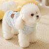 Puppy Dog Clothes Autumn and Winter Warm Small Dog Teddy Than Bear Horn Buckle Cat Two Feet Down Jacket Pet Clothing