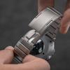 Ремешок из нержавеющей стали для Samsung Galaxy Watch 8/8 Classic, изогнутый дизайн коннектора для Galaxy Ultra 2025/ 47 мм, деловой браслет