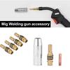 Lndb 26 шт. Комплект принадлежностей для сварочного пистолета MIG Сопло Контактный наконечник сварочной горелки Аксессуары для сварочной горелки Керамическое сопло Контактный наконечник сопла
