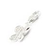 Les Trésors De Lily [G2810] - Silver 'Butterfly' Charm Pendant