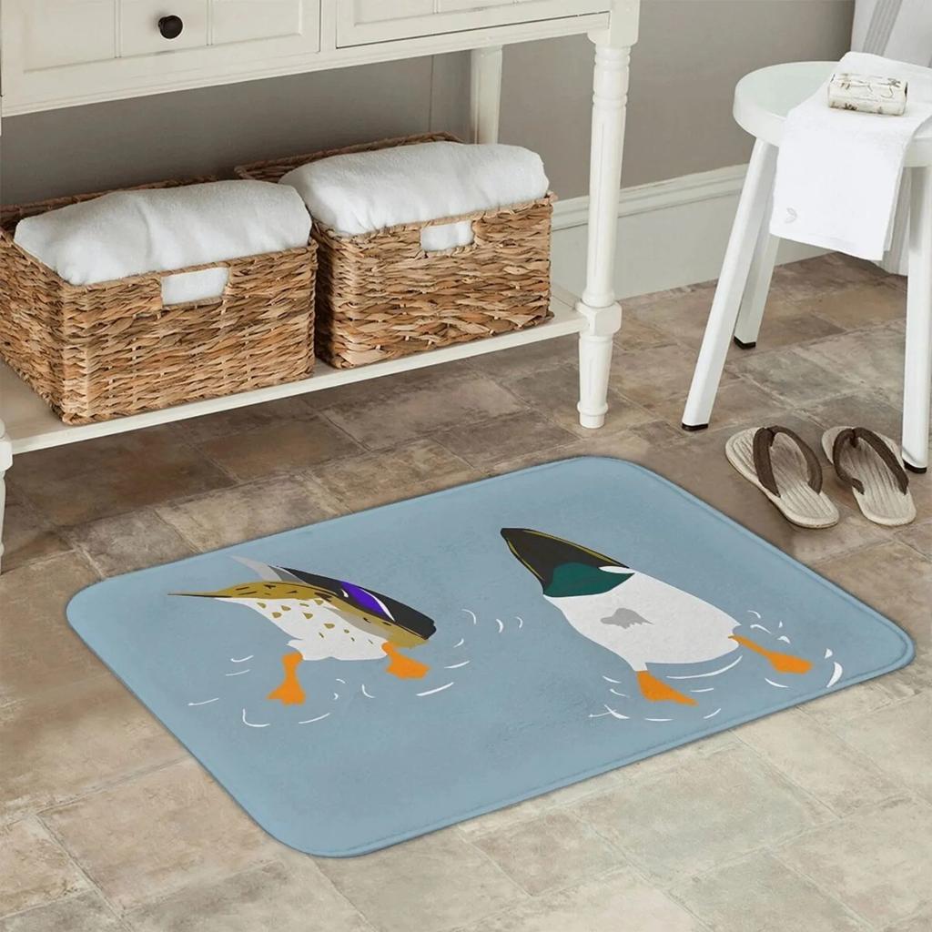 1PC Hamster Pattern Kitchen Rug Non-Slip Door Mats Pop design Bathroom Rug Bath Mat Carpet for Home Sink Laundry Decor