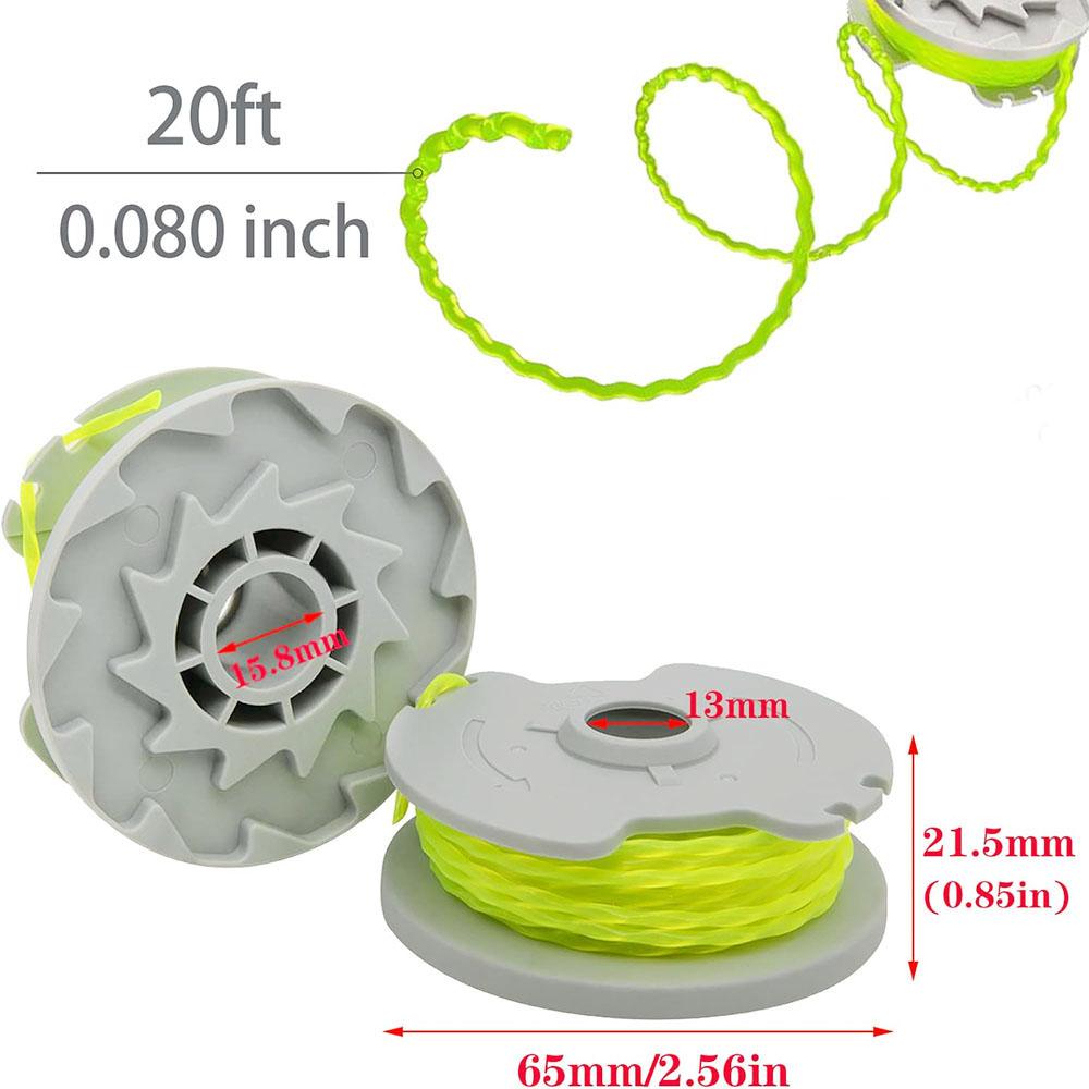 4 Комплекта Лески WA0014 для Аккумуляторных Триммеров Worx WG168, WG190 и WG191