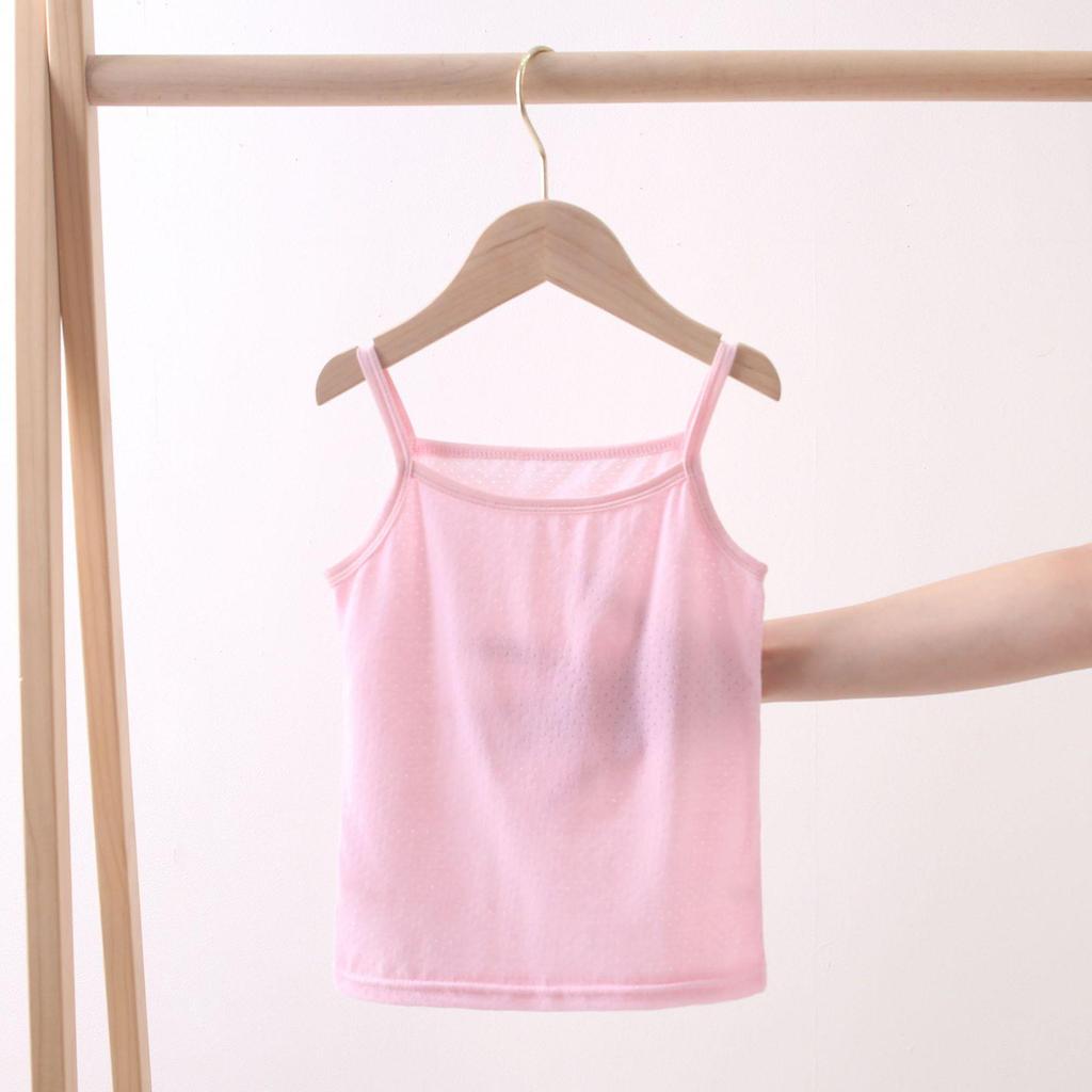 Modal Girls' Summer Sling Vest - Versatile White Baby & Infant Undershirt for Children