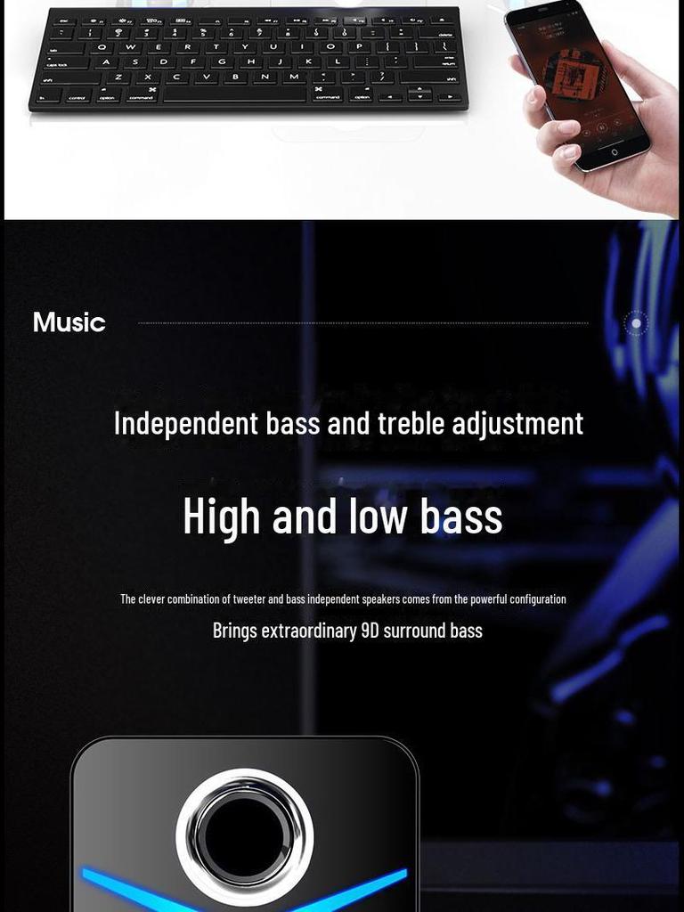 Сайда Мультимедиа Bluetooth Проводной Настольный Динамик с Сабвуфером