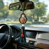 Китайское счастливое автомобильное подвесное украшение для салона Деревянный кулон-калебас с кисточкой Традиционный автомобильный талисман Фэн-шуй для автомобильного зеркала заднего вида
