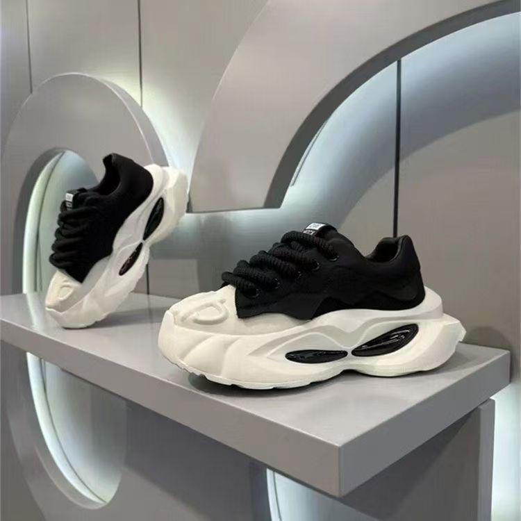 Мужская обувь Весна Новая Толстая Подошва Универсальная Нишевая Мода Повседневная Подростковая Спортивная Обувь Для Папы Мужская