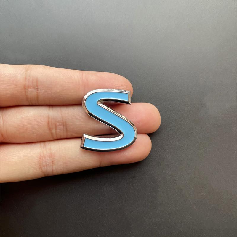 3D Metal S IPL Logo Grill Rear Trunk Side Fender Emblem Badge Sticker For Infiniti Q50 Q50S Q50L G37 Q30 Q70 G25 QX70 FX35 FX37 UU555