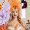 Showgirl Headwear Lightweight Show Girl Feathers Versatile Style Showgirls Hairband for Masquerade Performances