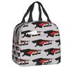 Custom H-HKSES CLK Insulated Lunch Tote Bag for Women Portable Thermal Cooler Food Lunch Box Kids School Children