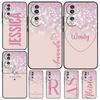 Personalised Initials Name Shiny For Honor 90 70 50 Lite Magic 5 Pro 8X 9X Phone Case For Honor X8a X9a X7a X6a X9 X7 X8 X9b
