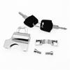 1 Set 7/8'' 22mm Motorcycle Handle Bar Universal Helmet Lock with 2 Keys Moto Security Lock Padlock Kits for Yamaha BMW Kawasaki