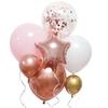 140Pcs Balloons Arch Kit Rose Golden White Pink Cardioid Pentagram Balloon Garland Birthday Wedding Graduation Baby Shower Bridal Valentine's