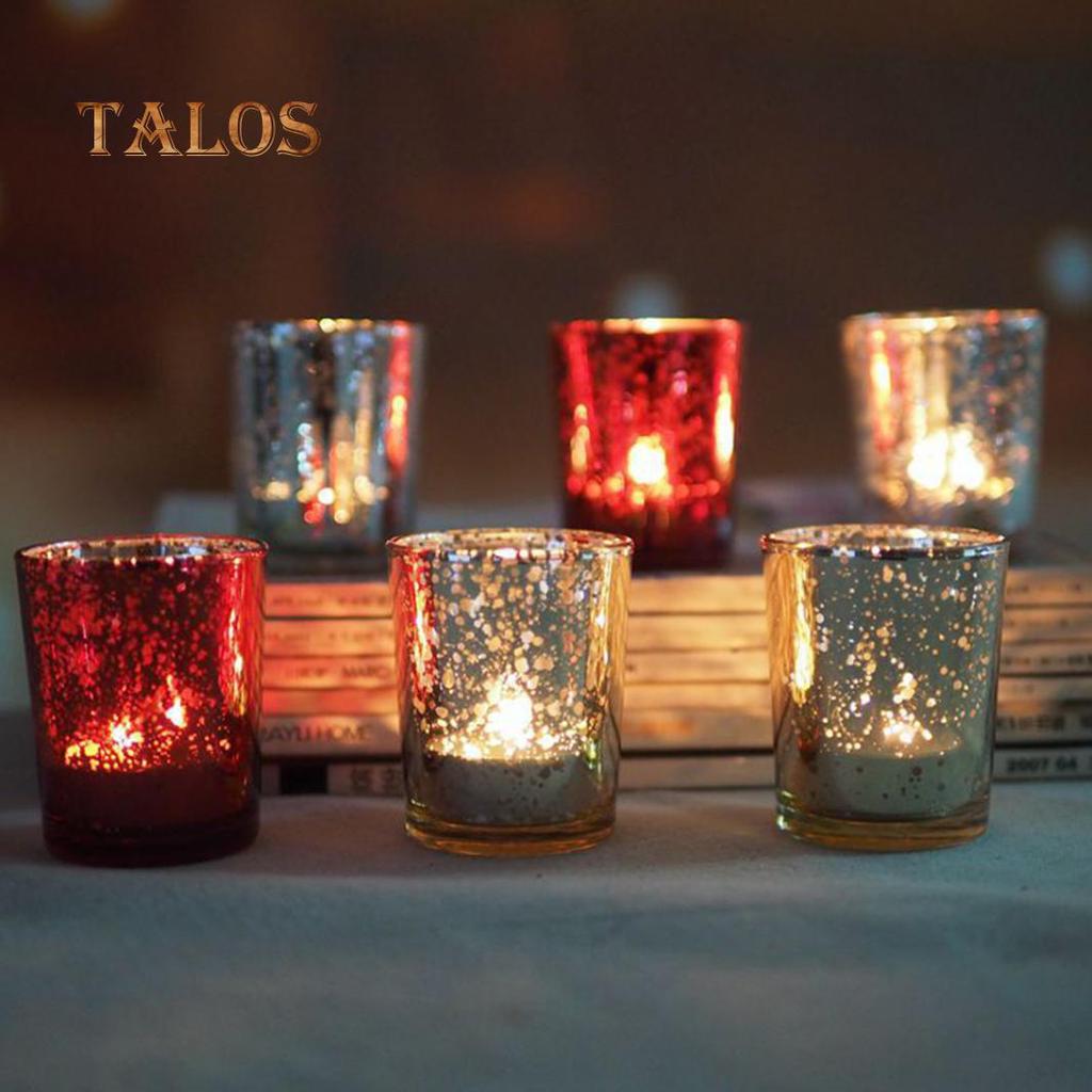 Mosaic Glass Tealight Votive Candle Holder for Wedding Party Bar Home Decor Decoration