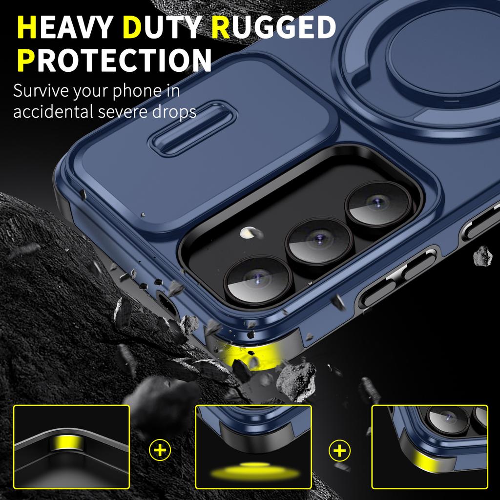 Защитный чехол для Samsung Galaxy S25 FE A17 S24 Ultra S23 S21 S22 Plus A16 A56 A36 A55 A35 A15 Противоударный чехол-подставка