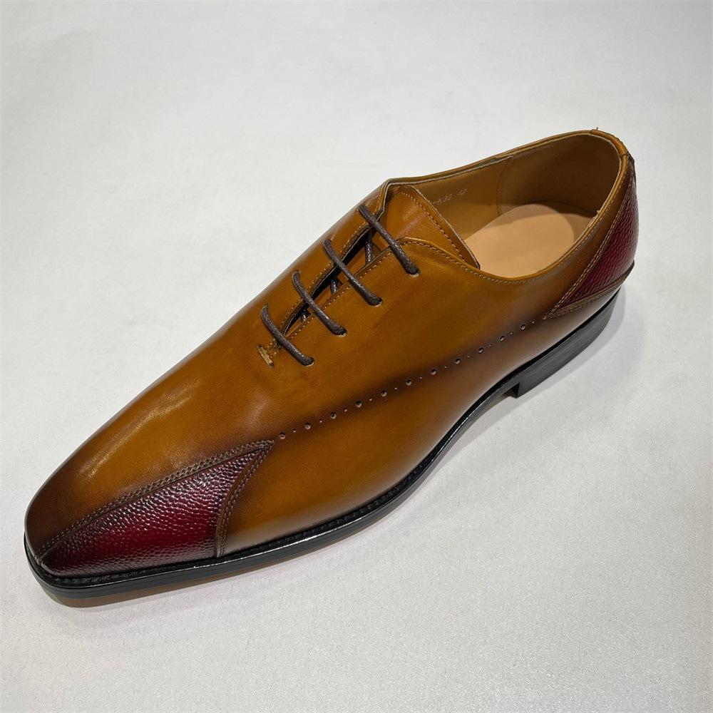 High-Quality Formal Business Leather Shoes Model Men'S Japanese Suit Versatile British Men'S Leather Shoes First Layer Cowhide