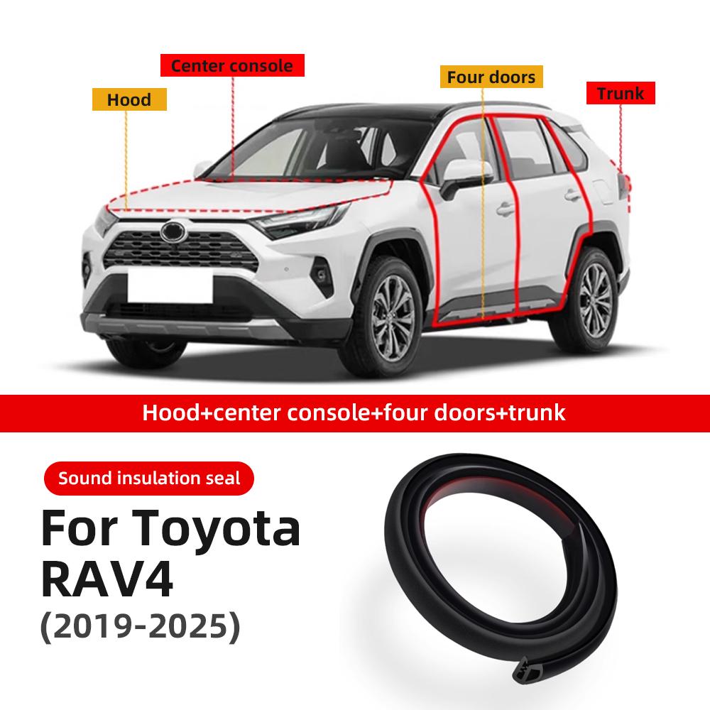 Toyota RAV4 2019-2025 Комплект звукоизоляции дверных уплотнителей из EPDM-резины