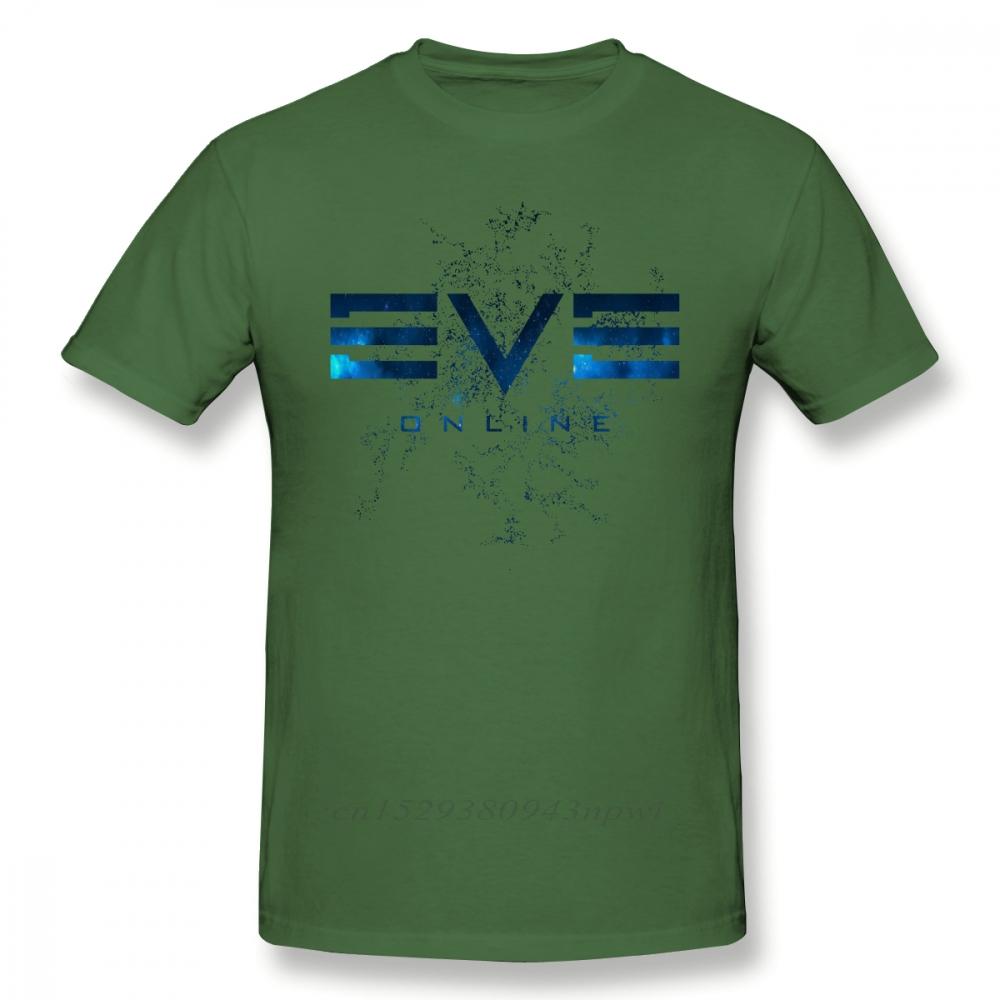 Футболка Eve Online Футболка Eve Online Streetwear Мужская Футболка Крутой Принт 100% Хлопок Футболка с Коротким Рукавом