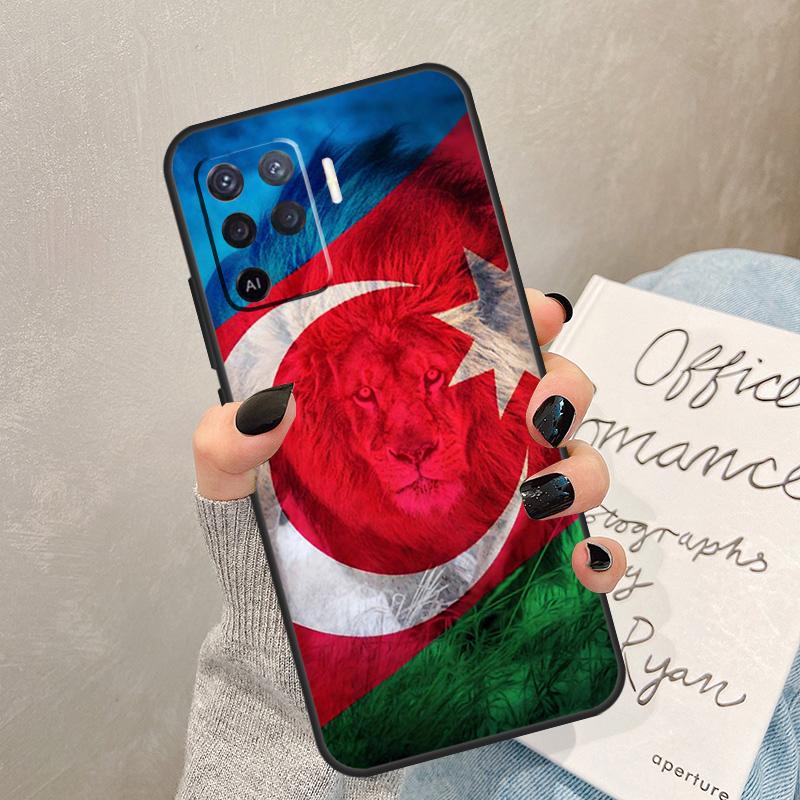 Чехол Флаг Азербайджана для Oppo A78 A98 A18 A38 A58 A60 A80 A40 A77 A57 A17 A74 A54 A94 A96 A76 A16 A15 A5 Pro