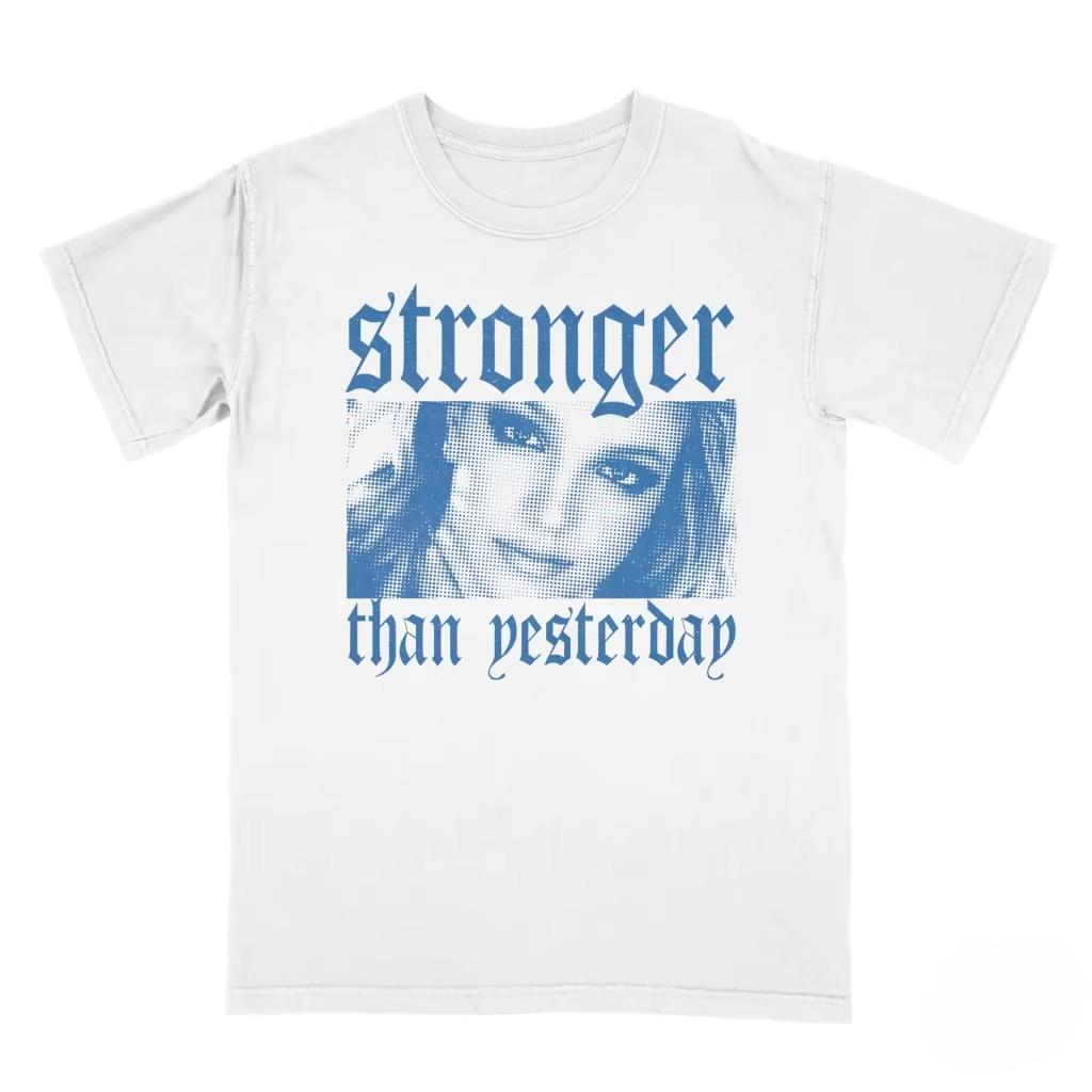 Britney Spears Men's  Cotton Shirt Y2k Portrait Graphic O-neck Shirts Summer Hip Hop Fashion Streetwear Daily Wear Cool Top