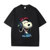 D06-88 MINISO 2026 Summer High-quality Printed Pure Cotton Shoulder Style Men's and Women's Round Neck Short Sleeved Couple T-shirt