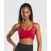 Спортивный бюстгальтер с рюшами, красный B2a7a Rbwv