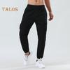 Men Pants Elastic Waist Quick-drying Loose Solid Color Pockets Stretchy Daily Wear Casual Sport Gym Trousers Long Sweatpants