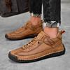 Мужские рабочие ботинки с высоким берцем, сшитые вручную кожаные ботинки для мужчин, легкие и удобные мужские ботильоны, большой размер 38-48