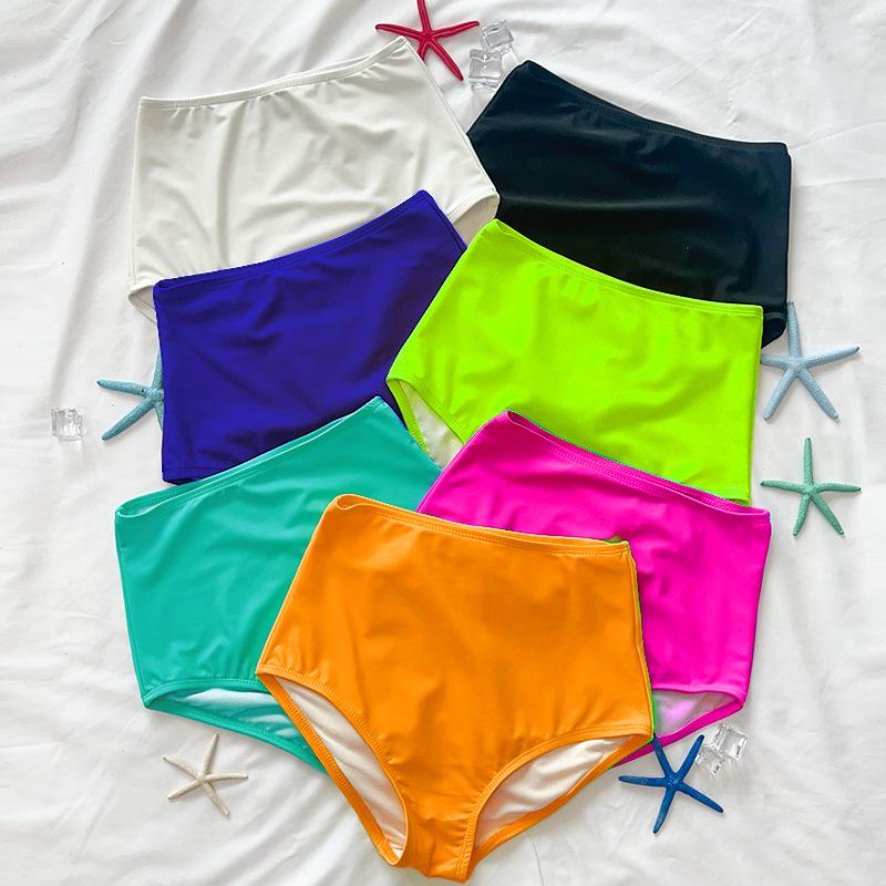 Women's High Waist Plus Size Boyleg Swim Shorts - Anti-Embarrassment Triangle Bikini Briefs